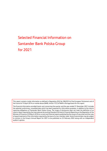 Thumbnail Santander Polska Financial Statement 2021