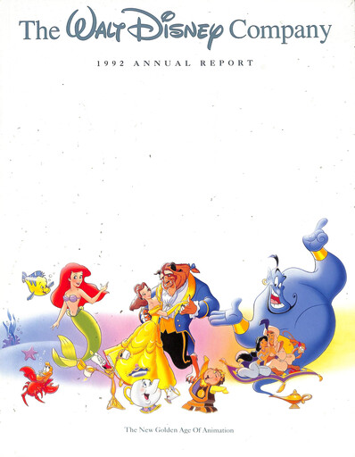 Thumbnail Walt Disney Annual Report 1992