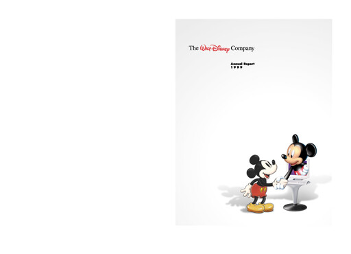 Thumbnail Walt Disney Annual Report 1999