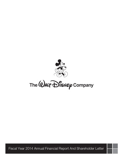 Thumbnail Walt Disney Annual Report 2014