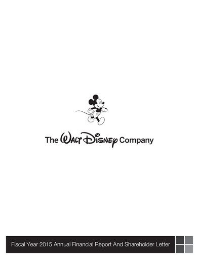 Thumbnail Walt Disney Annual Report 2015