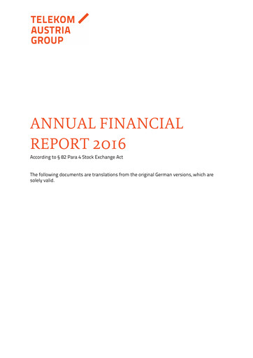 Thumbnail A1 Telekom Austria Financial Statement 2016