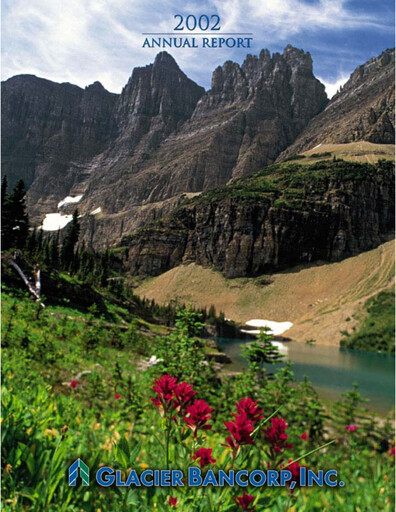 Thumbnail Glacier Bancorp
 Annual Report 2002