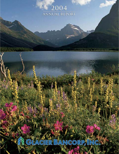 Thumbnail Glacier Bancorp
 Annual Report 2004
