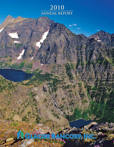 Thumbnail Glacier Bancorp
 Annual Report 2010