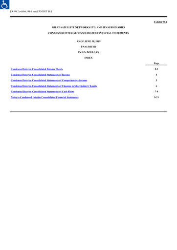 Thumbnail Gilat Satellite Networks Half-year Report 2019-h1