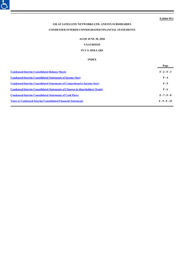 Thumbnail Gilat Satellite Networks Half-year Report 2020-h1