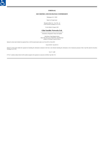 Thumbnail Gilat Satellite Networks Half-year Report 2022-h1