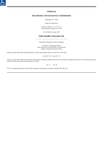 Thumbnail Gilat Satellite Networks Half-year Report 2024-h1