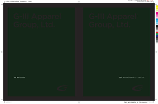 Thumbnail G-III Apparel Group Annual Report 2007