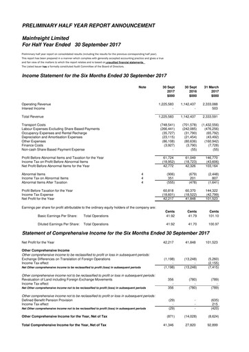 Thumbnail Mainfreight Financial Statement 2017-h1