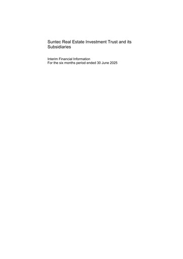 Thumbnail Suntec REIT
 Half-year Report 2025-h1