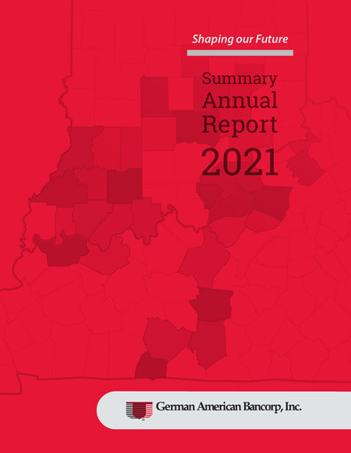 Thumbnail German American Bancorp Annual Report 2021