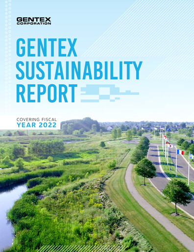 Thumbnail Gentex Sustainability Report 2022