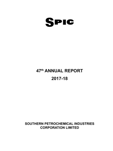 Miniature Southern Petrochemical Industries Corp Rapport annuel 2017-2018