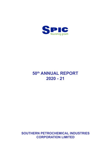 Miniature Southern Petrochemical Industries Corp Rapport annuel 2020-2021