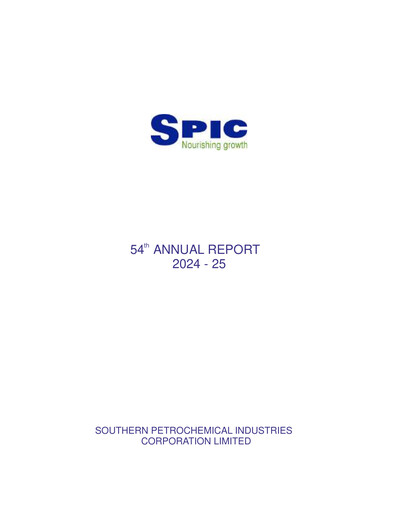 Miniature Southern Petrochemical Industries Corp Rapport annuel 2024-2025