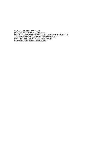 Miniature Yamama Saudi Cement Company Rapport trimestriel 2025-q3