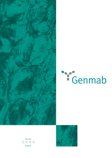 Thumbnail Genmab Annual Report 2000
