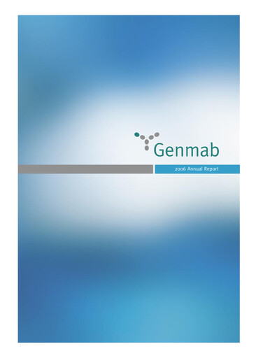 Thumbnail Genmab Annual Report 2006