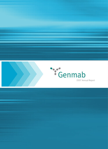 Thumbnail Genmab Annual Report 2007