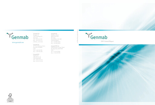 Thumbnail Genmab Annual Report 2009