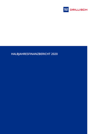 Miniature 1&1
 Rapport semestriel 2020-h1