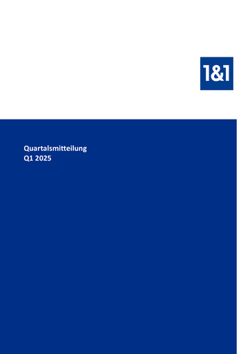 Miniature 1&1
 Rapport trimestriel 2025-q1