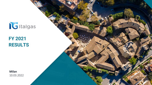 Thumbnail Italgas Financial Report 2021