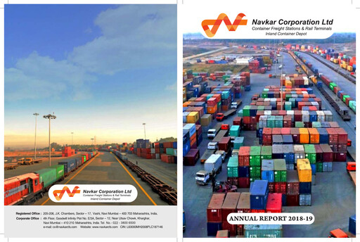 Thumbnail Navkar Corp
 Annual Report 2018-2019
