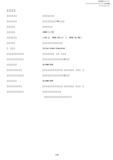 Thumbnail Silicon Studio Annual Report fy2019