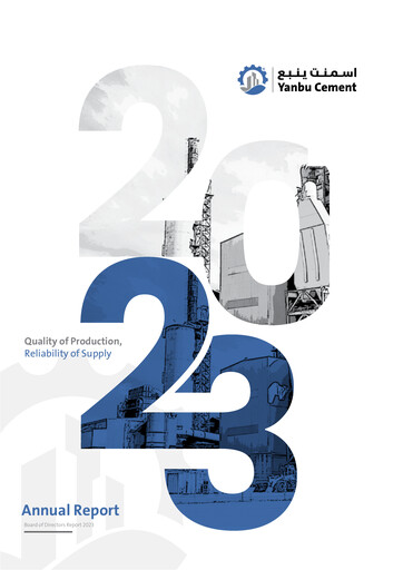 Thumbnail Yanbu Cement Company Annual Report 2023