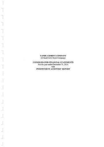 Thumbnail Yanbu Cement Company Financial Statement 2015