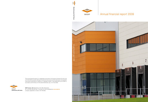 Thumbnail Warehouses De Pauw Annual Report 2009
