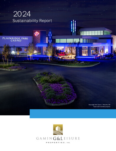 Thumbnail Gaming and Leisure Properties
 Sustainability Report 2024