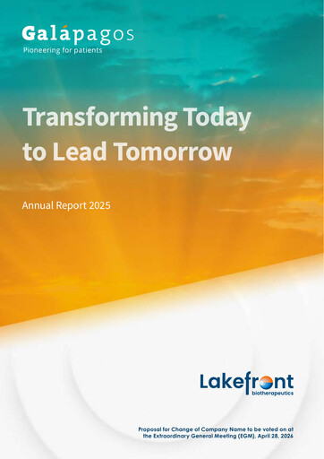 Thumbnail Galapagos NV Annual Report 2025