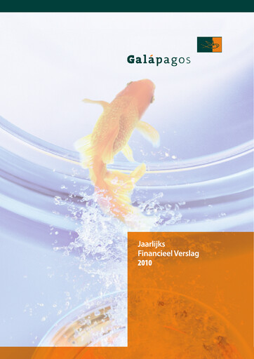 Thumbnail Galapagos NV Annual Report 2010