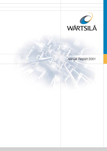 Thumbnail Wärtsilä
 Annual Report 2001