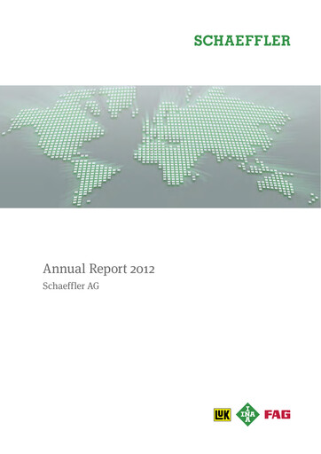 Thumbnail Schaeffler Annual Report 2012