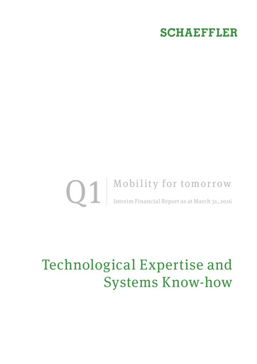 Miniature Schaeffler Rapport trimestriel 2016-q1