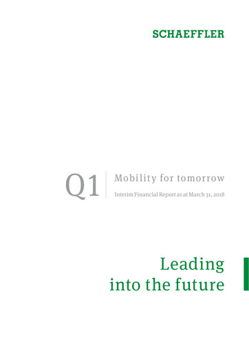 Miniature Schaeffler Rapport trimestriel 2018-q1