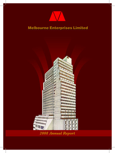 Thumbnail Melbourne Enterprises Annual Report 2007-2008
