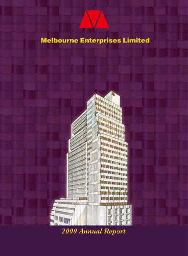 Thumbnail Melbourne Enterprises Annual Report 2008-2009