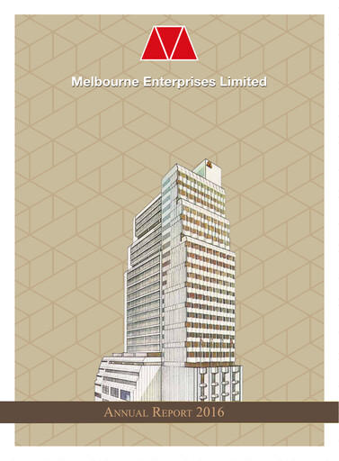 Thumbnail Melbourne Enterprises Annual Report 2015-2016