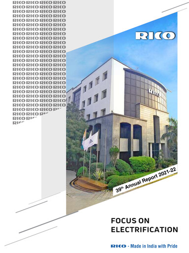 Thumbnail Rico Auto Industries Annual Report 2021-2022