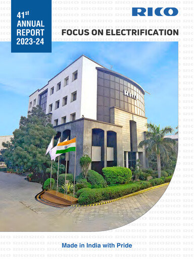 Thumbnail Rico Auto Industries Annual Report 2023-2024
