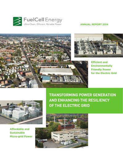 Thumbnail FuelCell Energy
 Annual Report 2014