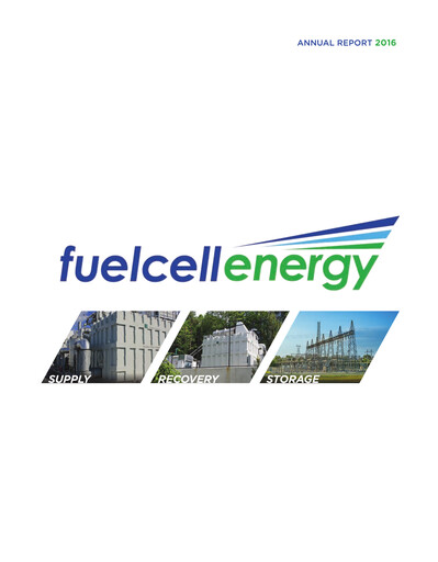 Thumbnail FuelCell Energy
 Annual Report 2016