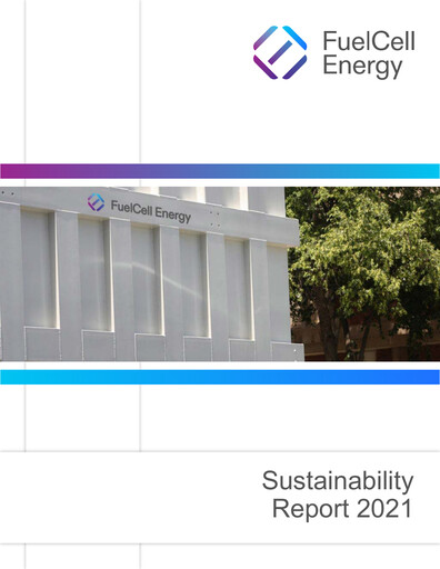 Thumbnail FuelCell Energy
 Sustainability Report 2021