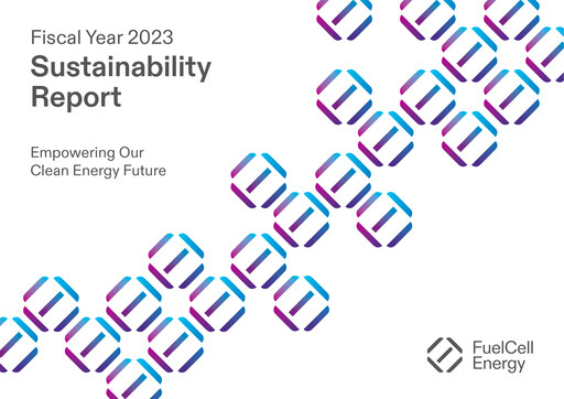 Thumbnail FuelCell Energy
 Sustainability Report 2023